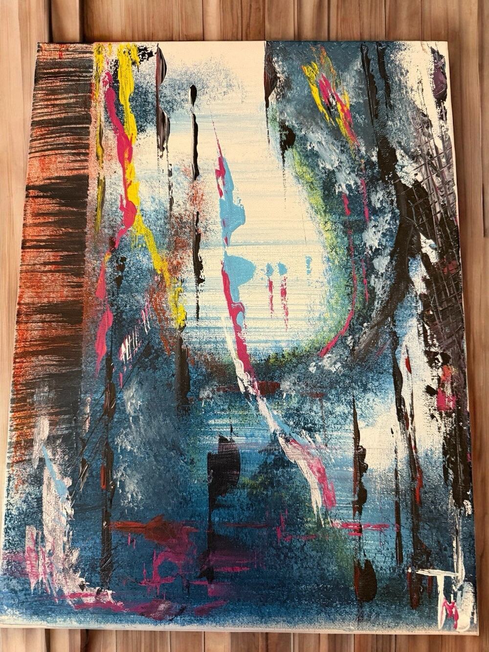 Original painting Abstract Expression Contemporary art picture art figurative
